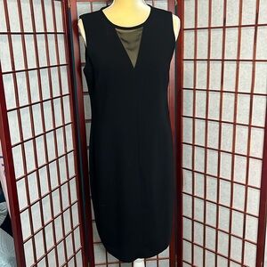 Calvin Klein Classic Black Sleeveless Sheath Dress